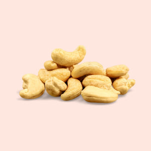 Cashews on a beige background
