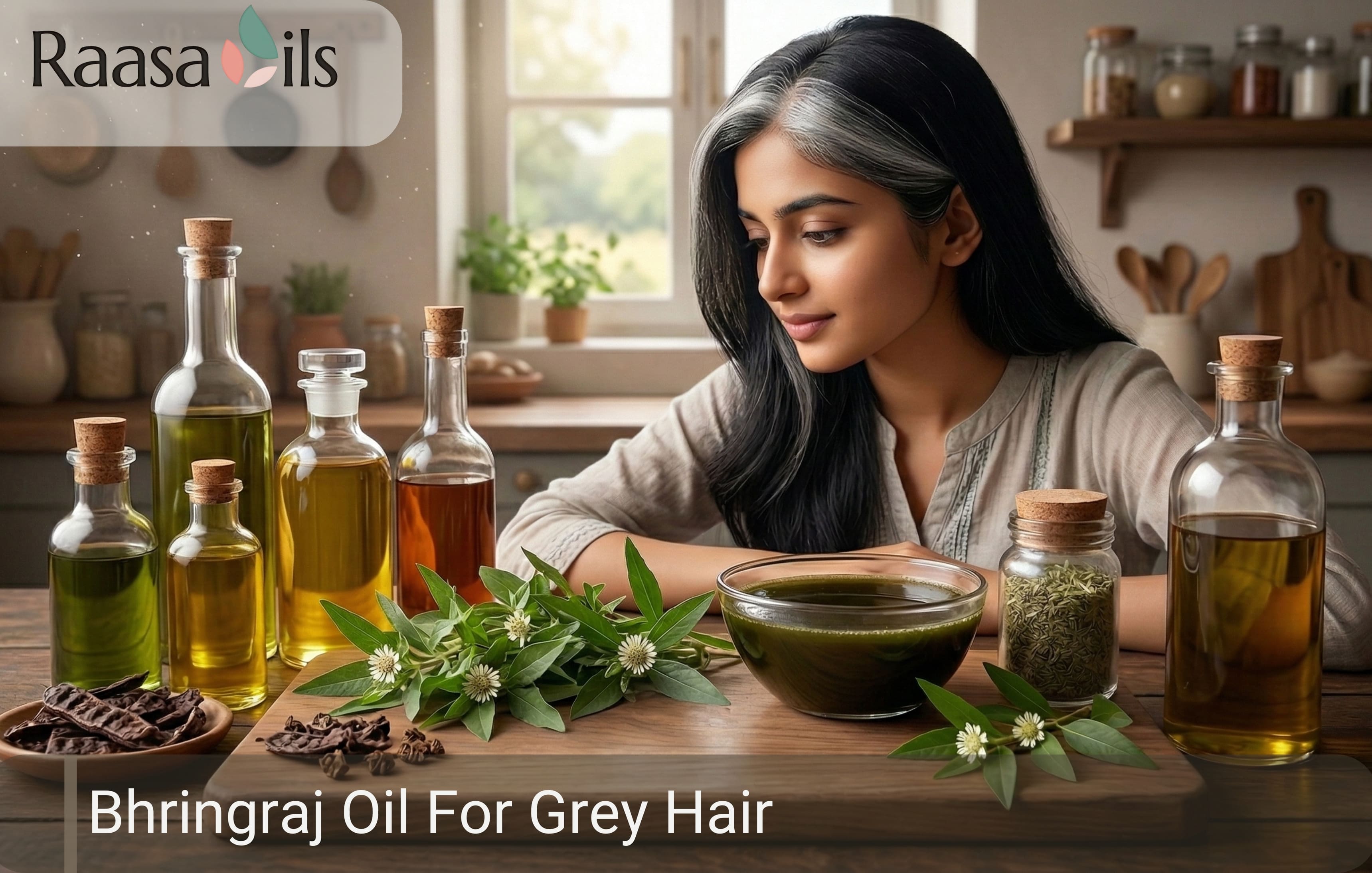 Bhringraj Oil For Grey Hair