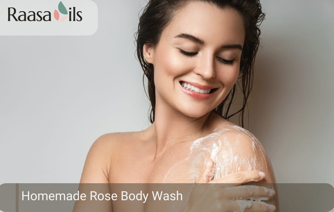 Homemade Rose Body Wash