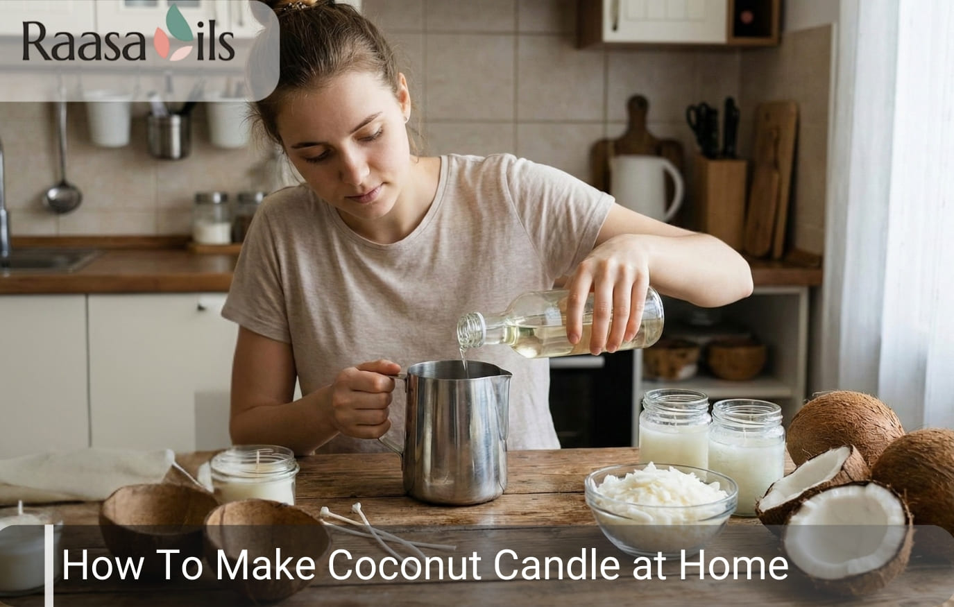 How To Make Coconut Candle at Home