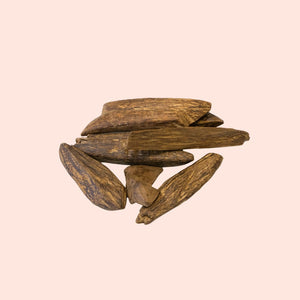 Wooden puzzle on a beige background